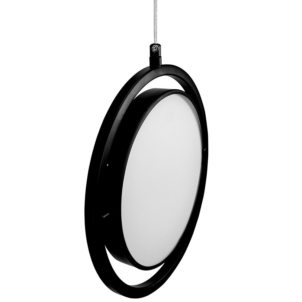 Toolight, LED závesné svietidlo 26cm, 5W, 4000K, APP1790-CP, čierna, OSW-06067