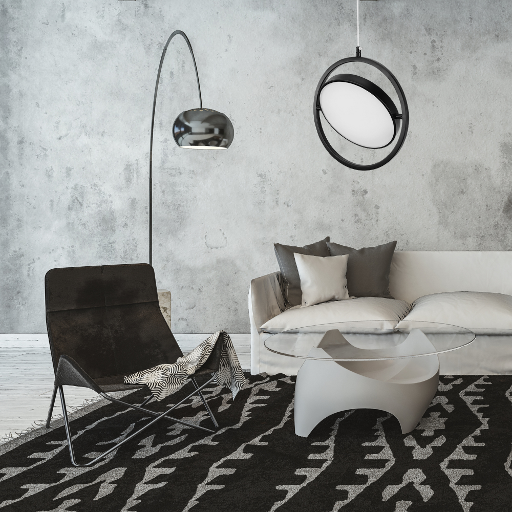 Toolight, LED závesné svietidlo 26cm, 5W, 4000K, APP1790-CP, čierna, OSW-06067