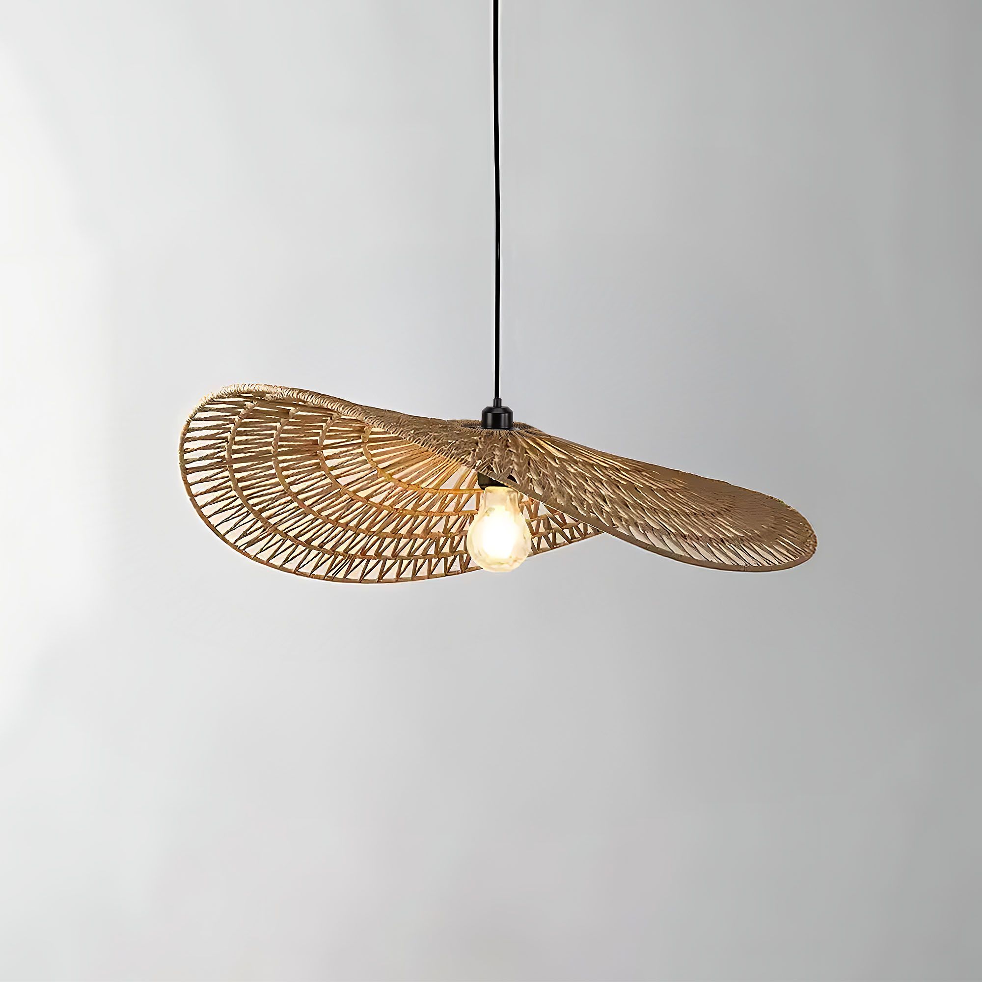 Toolight, závesné stropné svietidlo 50cm, 1xE27, APP1739-1CP, hnedá-čierna, OSW-06062