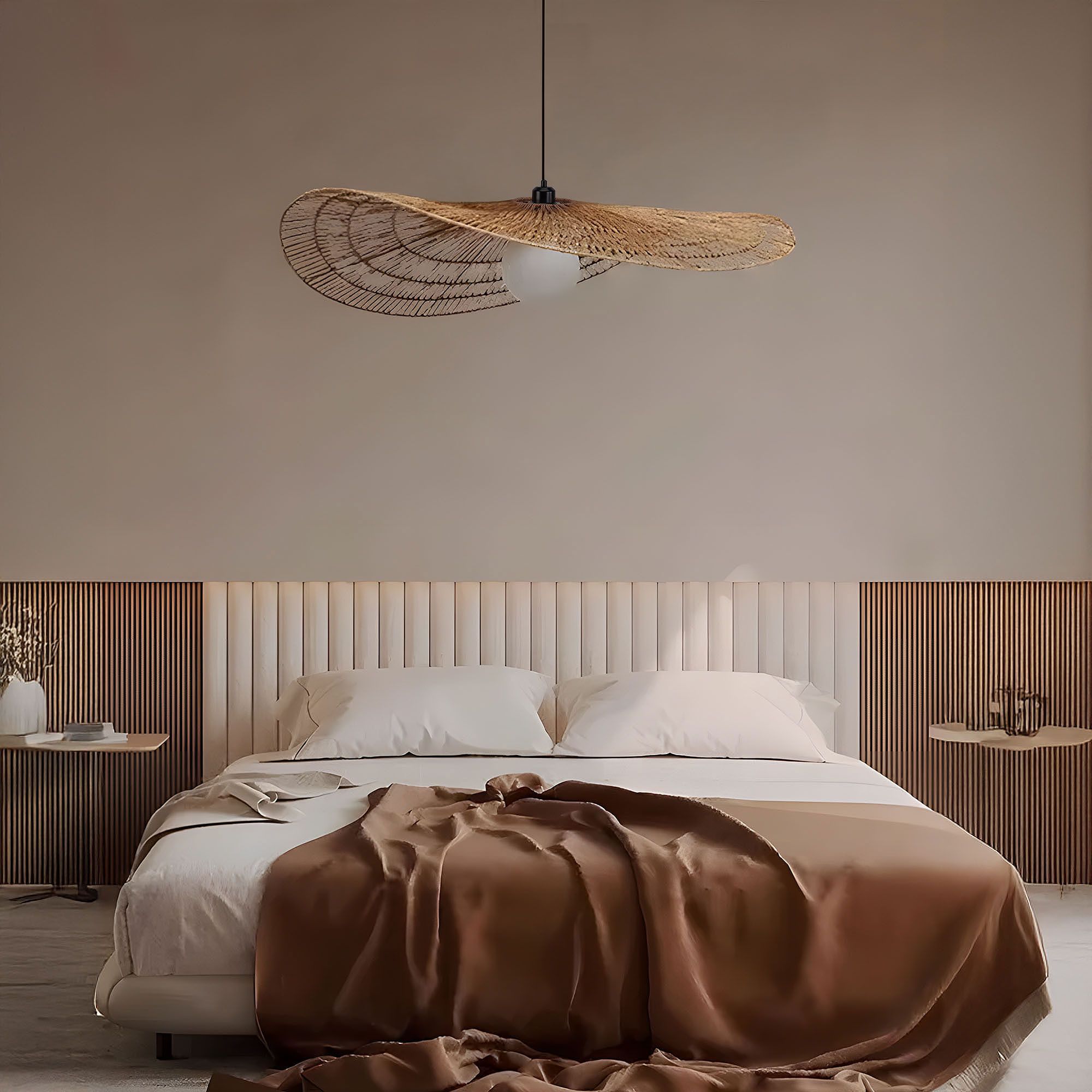 Toolight, závesné stropné svietidlo 80cm, 1xE27, APP1740-1C, čierna-hnedá, OSW-06063