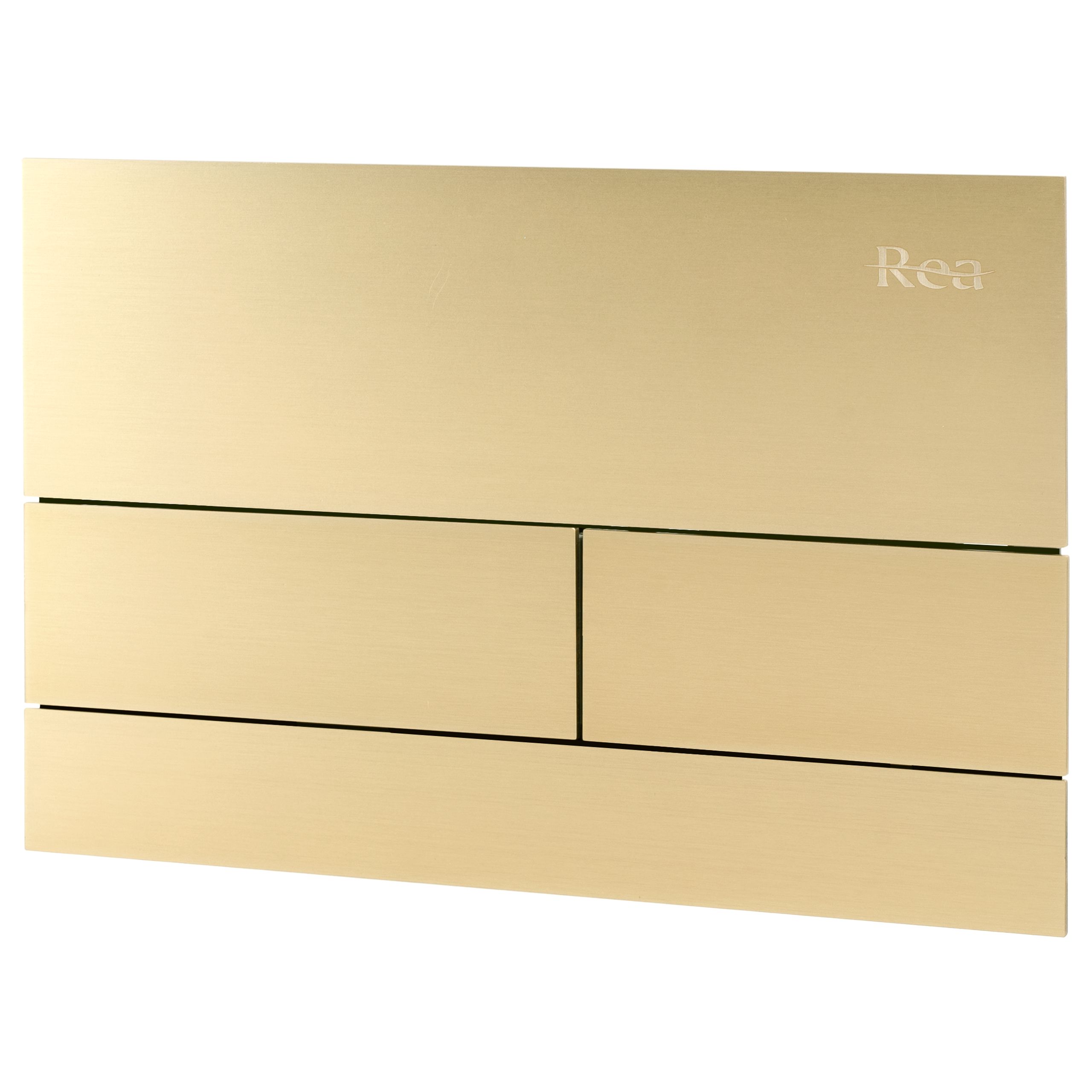 Rea, podomietkový WC systém K011A-Q + zlaté matné splachovacie tlačidlo typ T, KPL-E0055