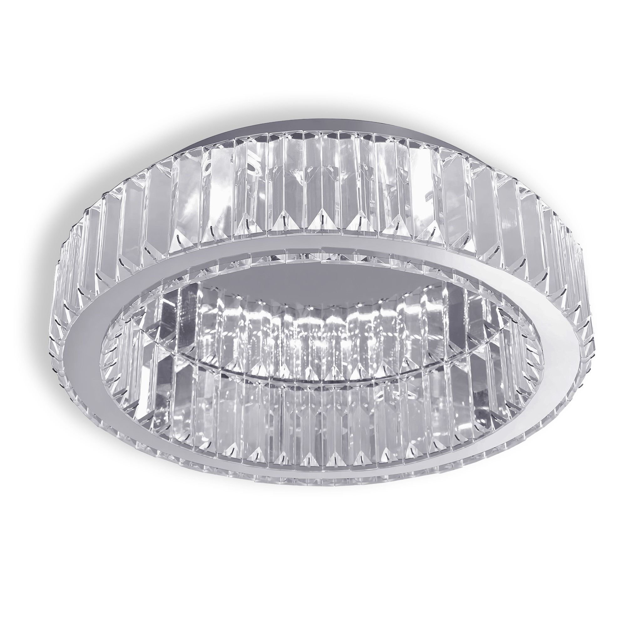 Toolight, krištáľové stropné svietidlo 40cm, 24W, 4000K, 1120lm, APP1742-C, chrómová, OSW-09306