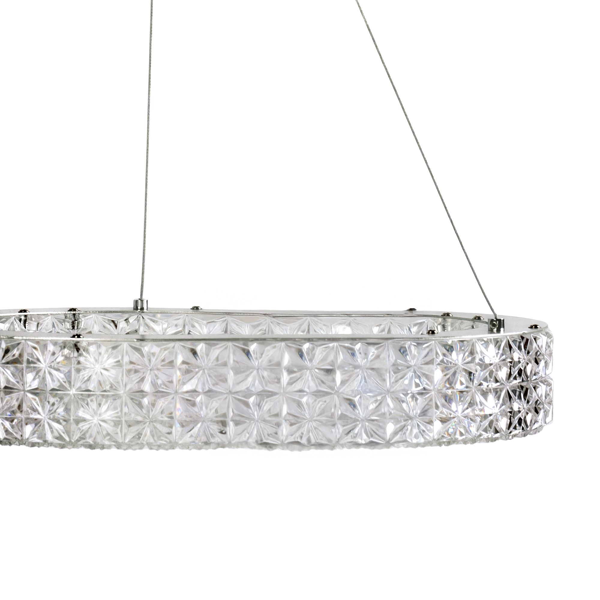 Toolight, LED stropné svietidlo 50cm, 36W, 4000K, MS005-CP, chrómová, OSW-09615