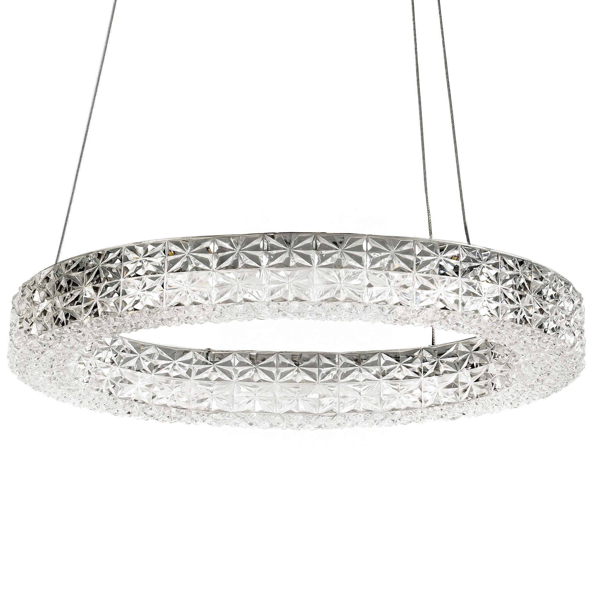 Toolight, LED stropné svietidlo 50cm, 36W, 4000K, MS005-CP, chrómová, OSW-09615