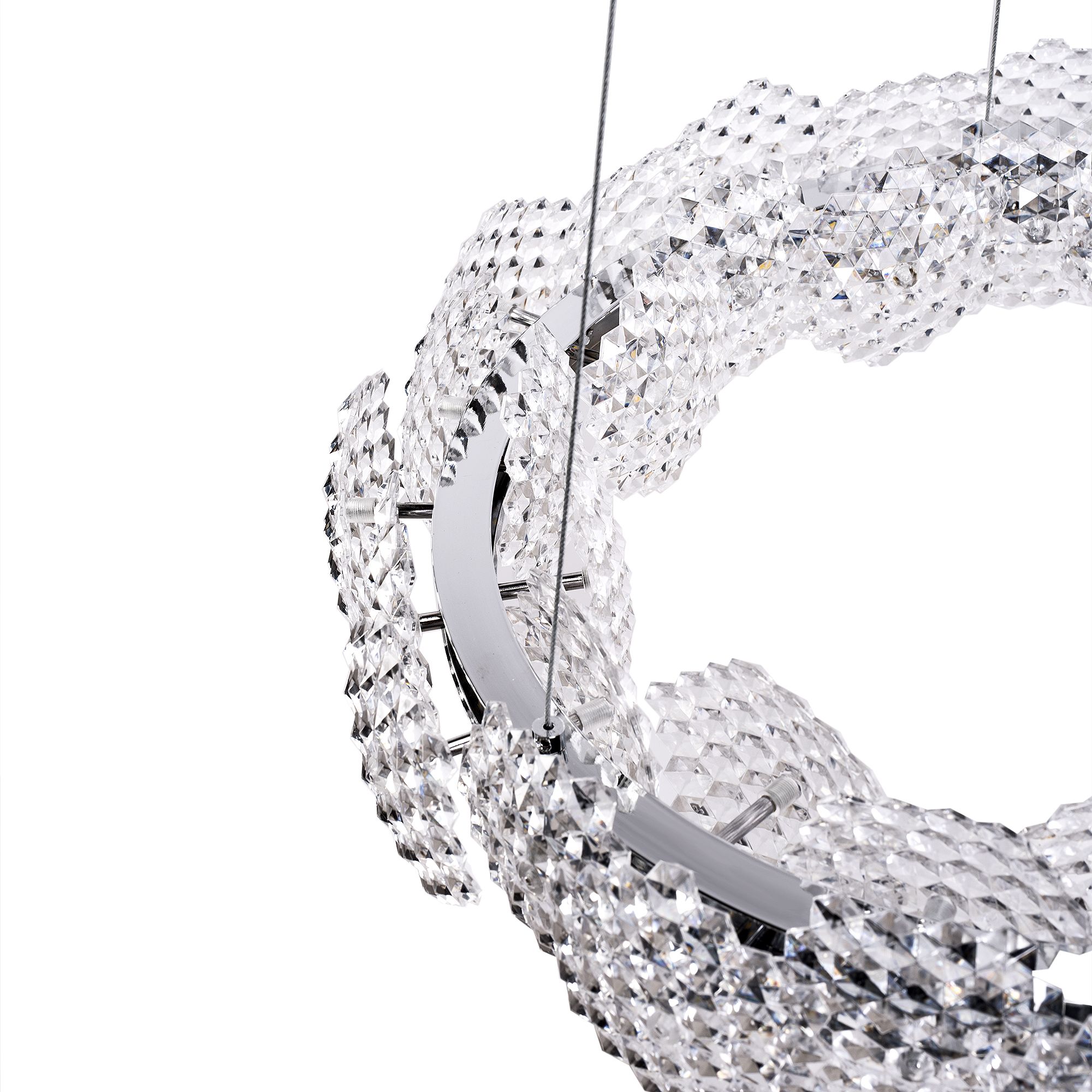 Toolight, LED závesné svietidlo 47cm, 36W, 4000K, MS016-CP, chrómová, OSW-09628
