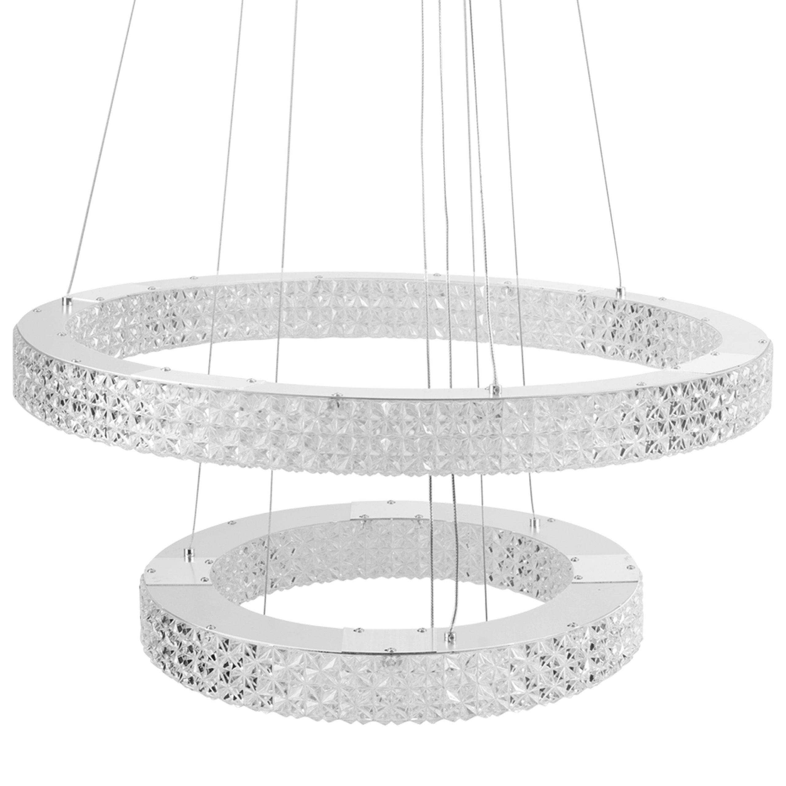 Toolight, LED stropné svietidlo 60cm, 64W, 4000K, 5000lm, MS007-CP, chrómová, OSW-09617