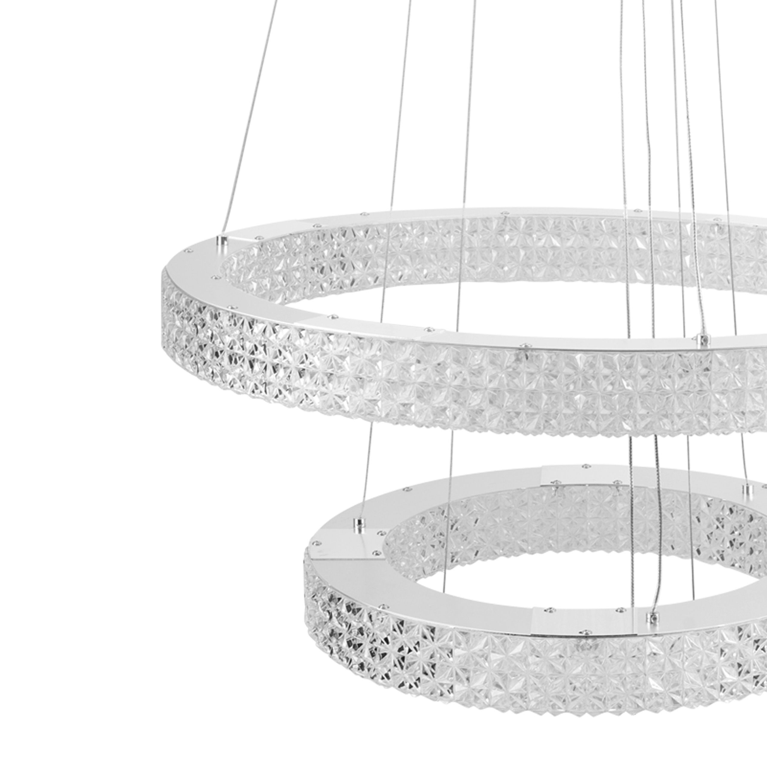 Toolight, LED stropné svietidlo 60cm, 64W, 4000K, 5000lm, MS007-CP, chrómová, OSW-09617