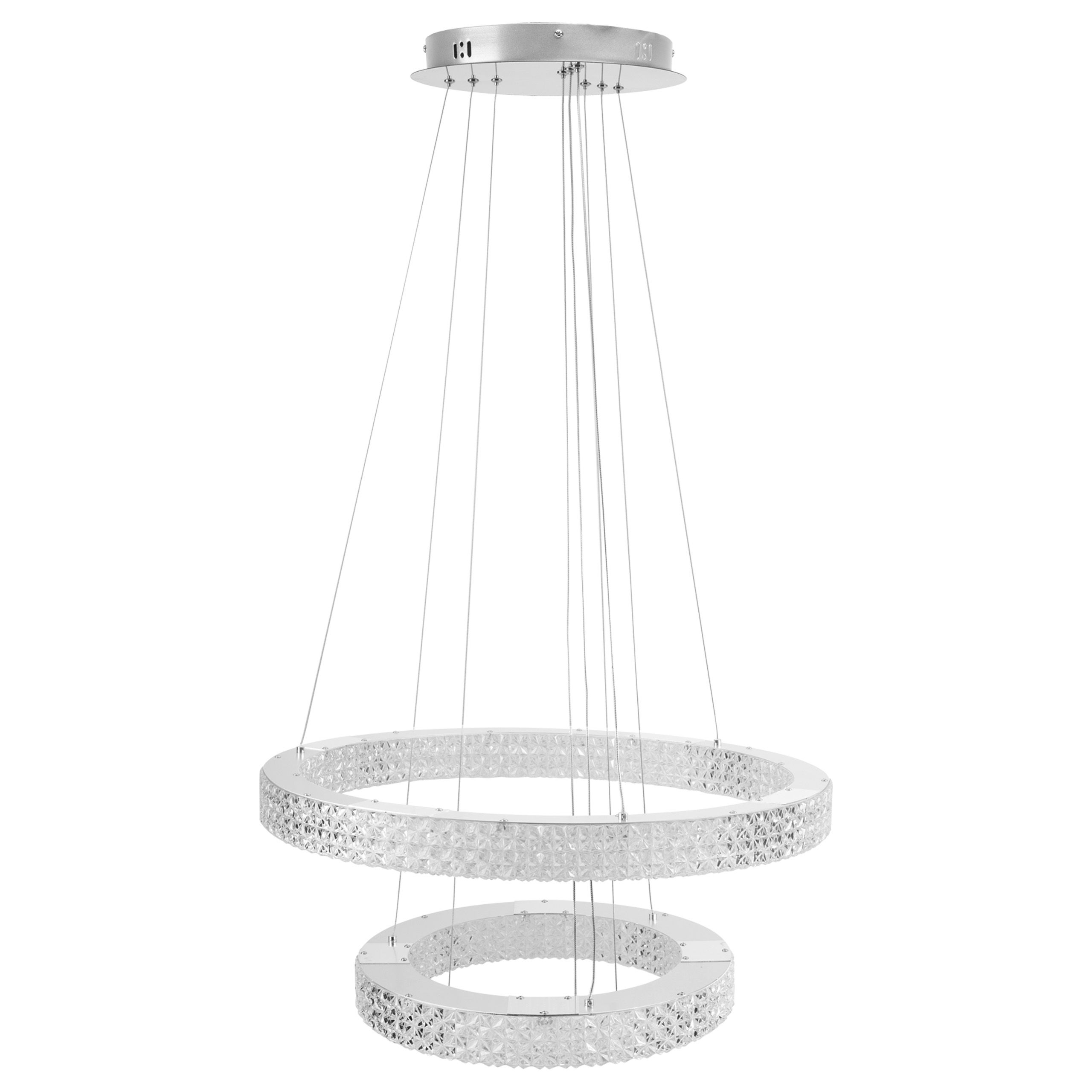 Toolight, LED stropné svietidlo 60cm, 64W, 4000K, 5000lm, MS007-CP, chrómová, OSW-09617