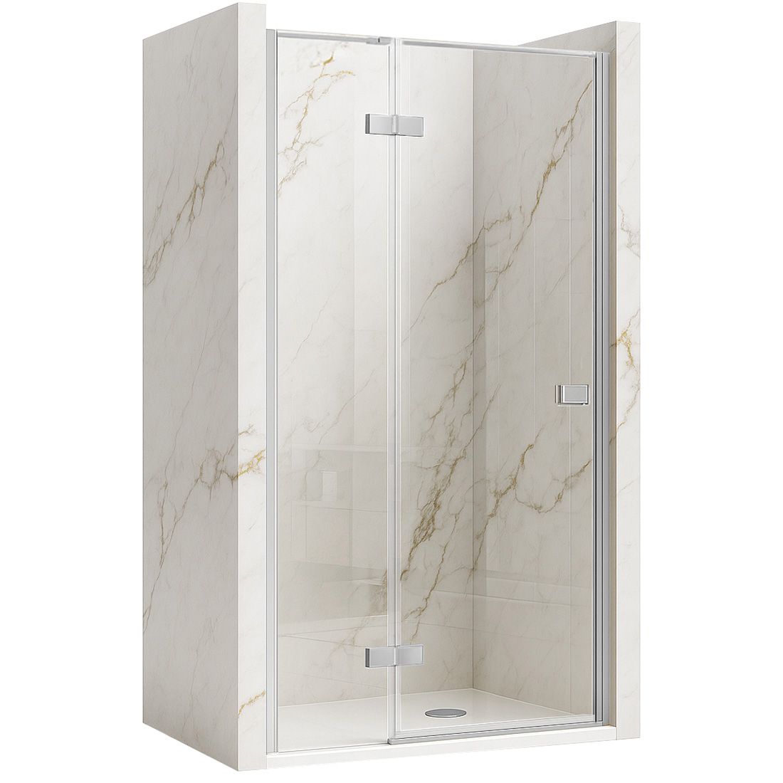 Rea Atlas, sprchové dvere 120x200cm, ľavý variant, 6mm číre sklo, chrómový profil, KPL-K4667