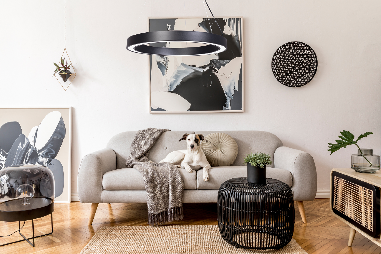 Toolight, LED stropné svietidlo 60cm, 27W, APP1282-1CP, čierna, OSW-00940