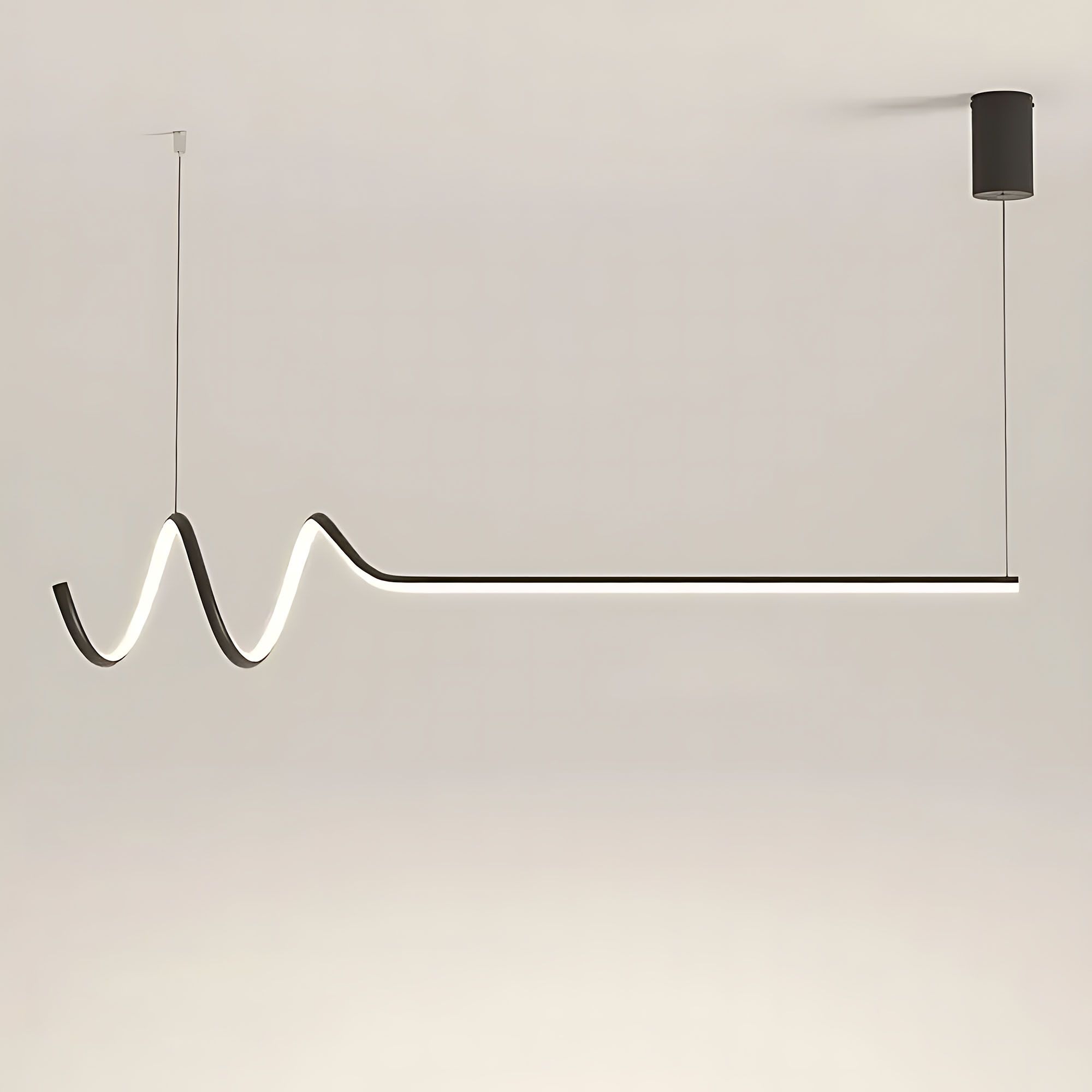 Toolight, LED závesné svietidlo 120cm, 36W, 3000K, LHJ030-CP, čierna, OSW-50013
