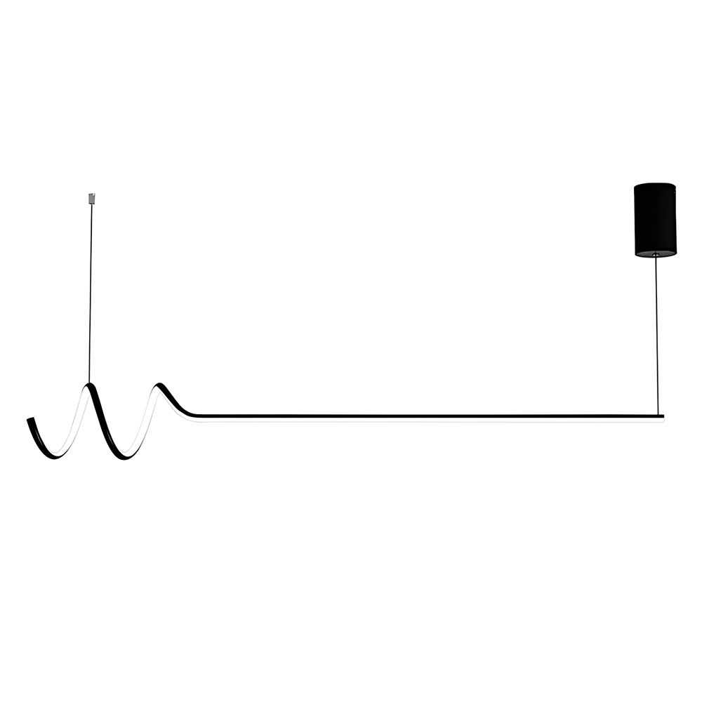 Toolight, LED závesné svietidlo 120cm, 36W, 3000K, LHJ030-CP, čierna, OSW-50013