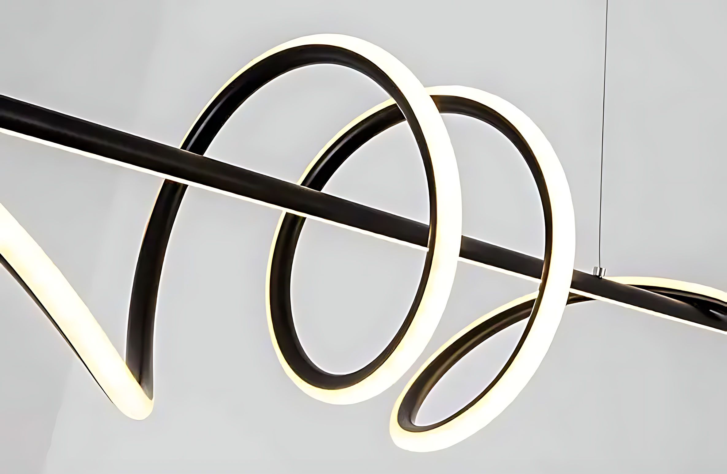 Toolight, LED stropné svietidlo 120cm, 50W, 3000K, LHJ023-CP, čierna matná, OSW-50011