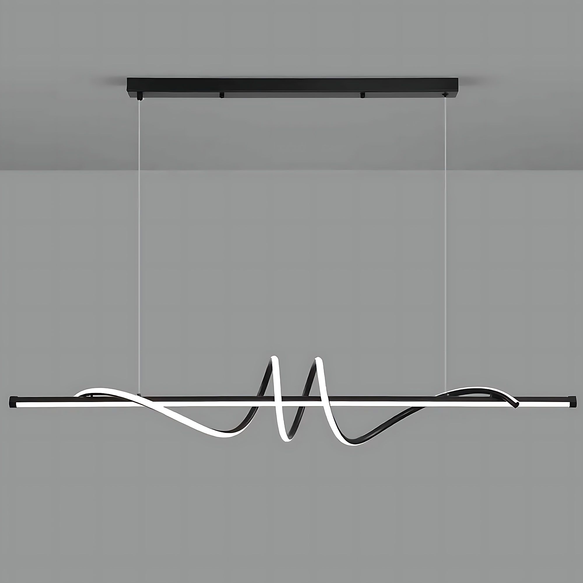 Toolight, LED stropné svietidlo 120cm, 50W, 3000K, LHJ023-CP, čierna matná, OSW-50011