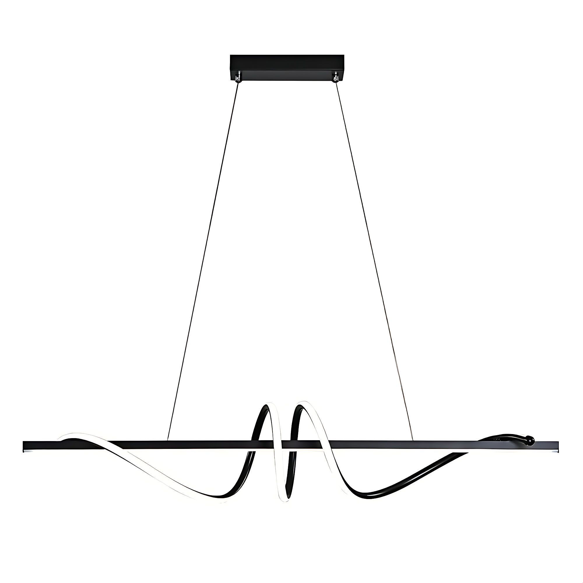 Toolight, LED stropné svietidlo 120cm, 50W, 3000K, LHJ023-CP, čierna matná, OSW-50011