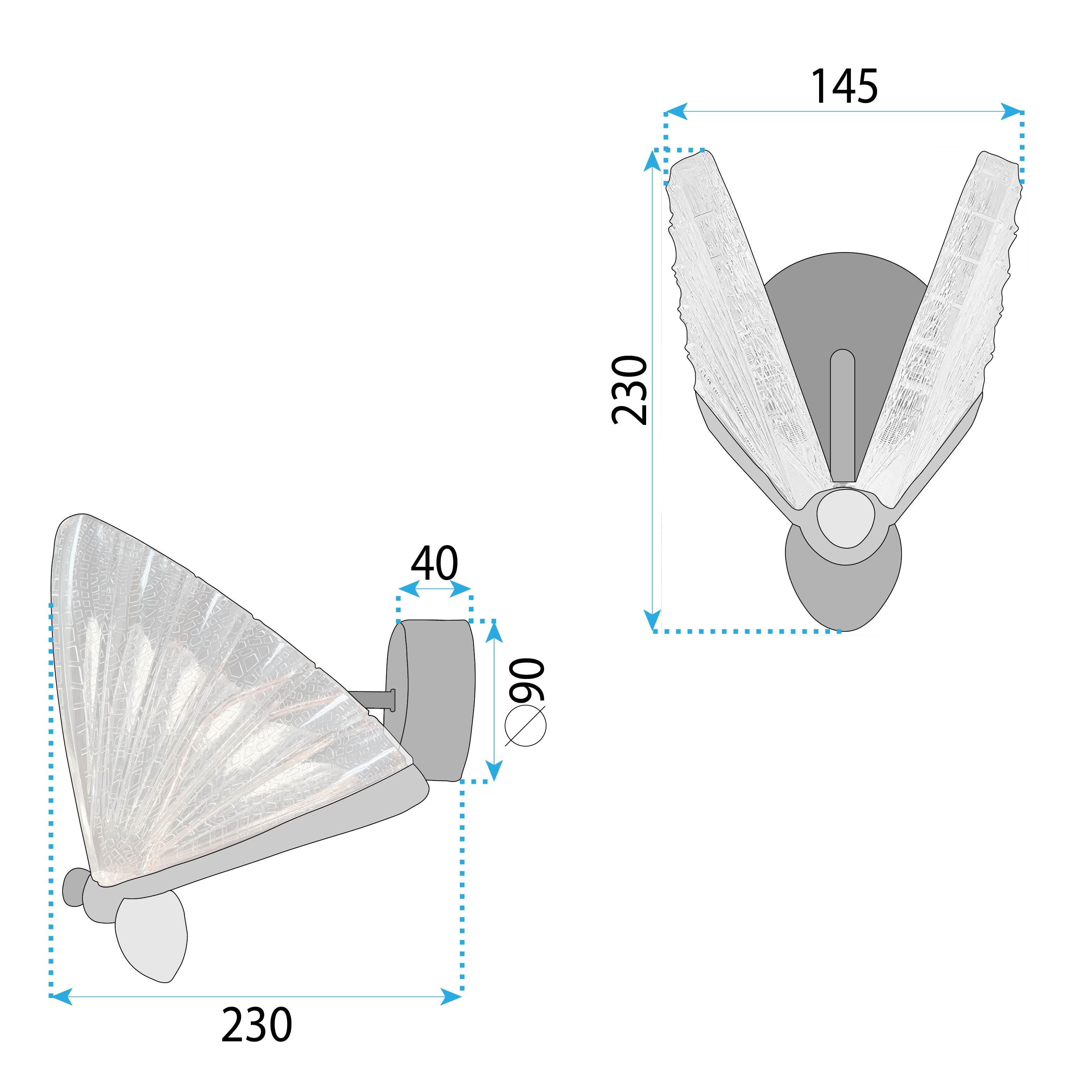 Toolight, LED nástenné svietidlo, 5W, 3000K, LHJ104-1W, svetlé ružové zlato, OSW-50042