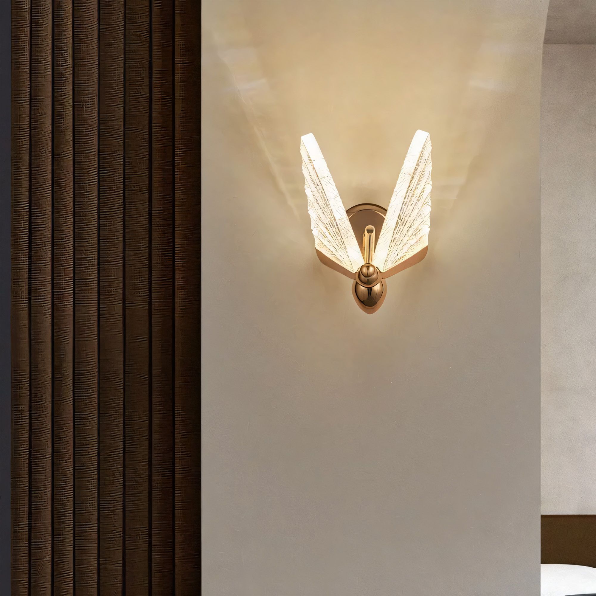 Toolight, LED nástenné svietidlo, 5W, 3000K, LHJ104-1W, svetlé ružové zlato, OSW-50042