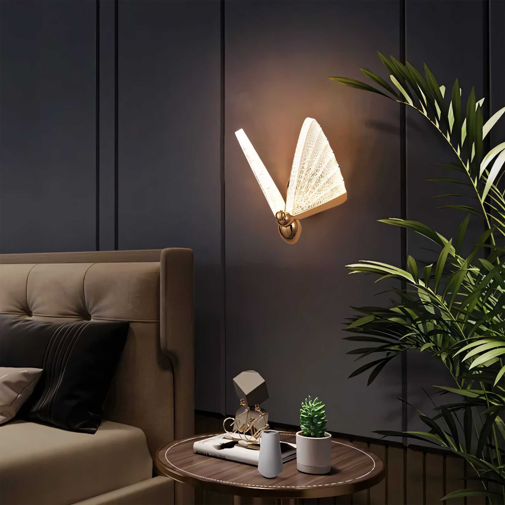 Toolight, LED nástenné svietidlo, 5W, 3000K, LHJ104-1W, svetlé ružové zlato, OSW-50042