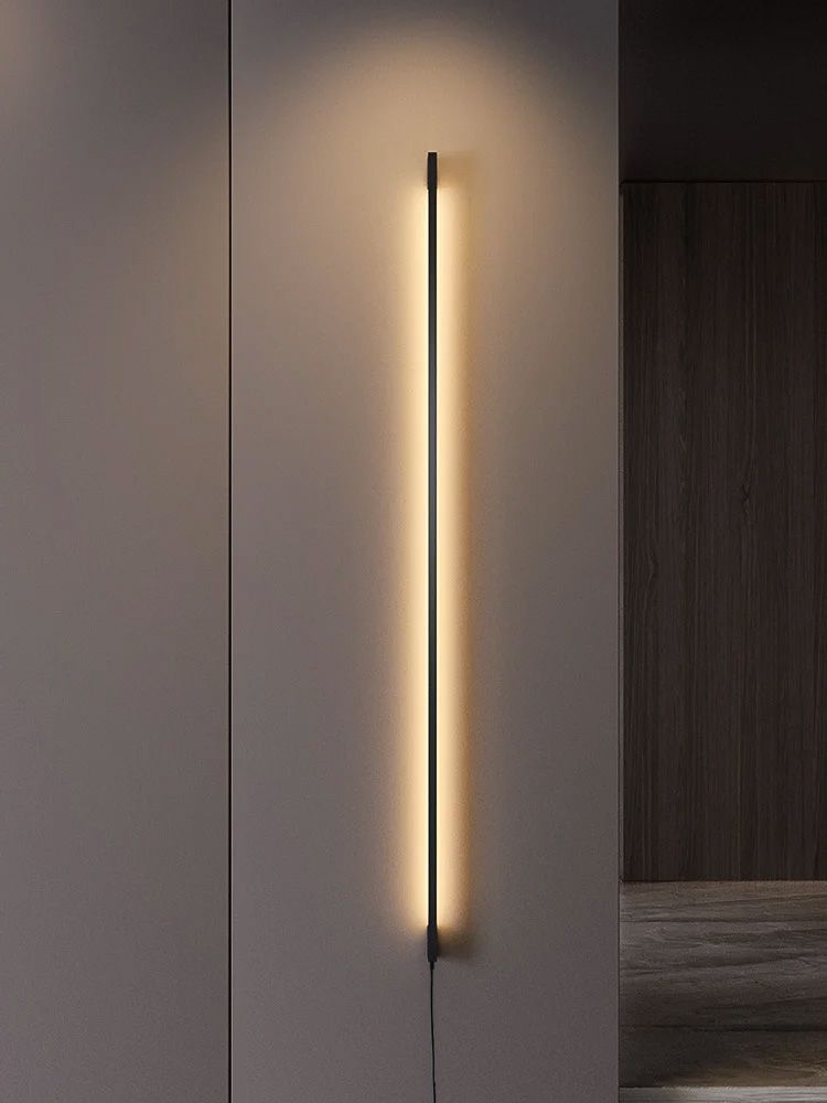 Toolight, LED nástenné svietidlo 120cm, 18W, 3000K, LHJ065-W, čierna matná, OSW-60031