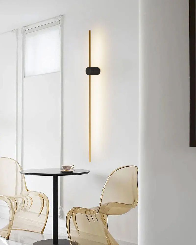 Toolight, LED nástenné svietidlo 90cm, 18W, 3000K, LHJ062-W, čierna-zlatá, OSW-50030