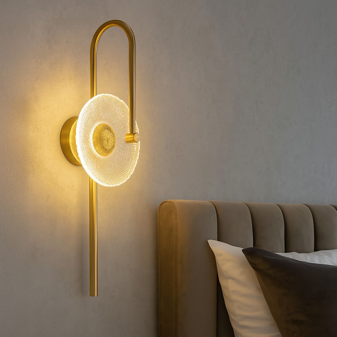Toolight, LED nástenné svietidlo 53x18cm, 3W, 3000K, LHJ072-W, zlatá matná, OSW-50032