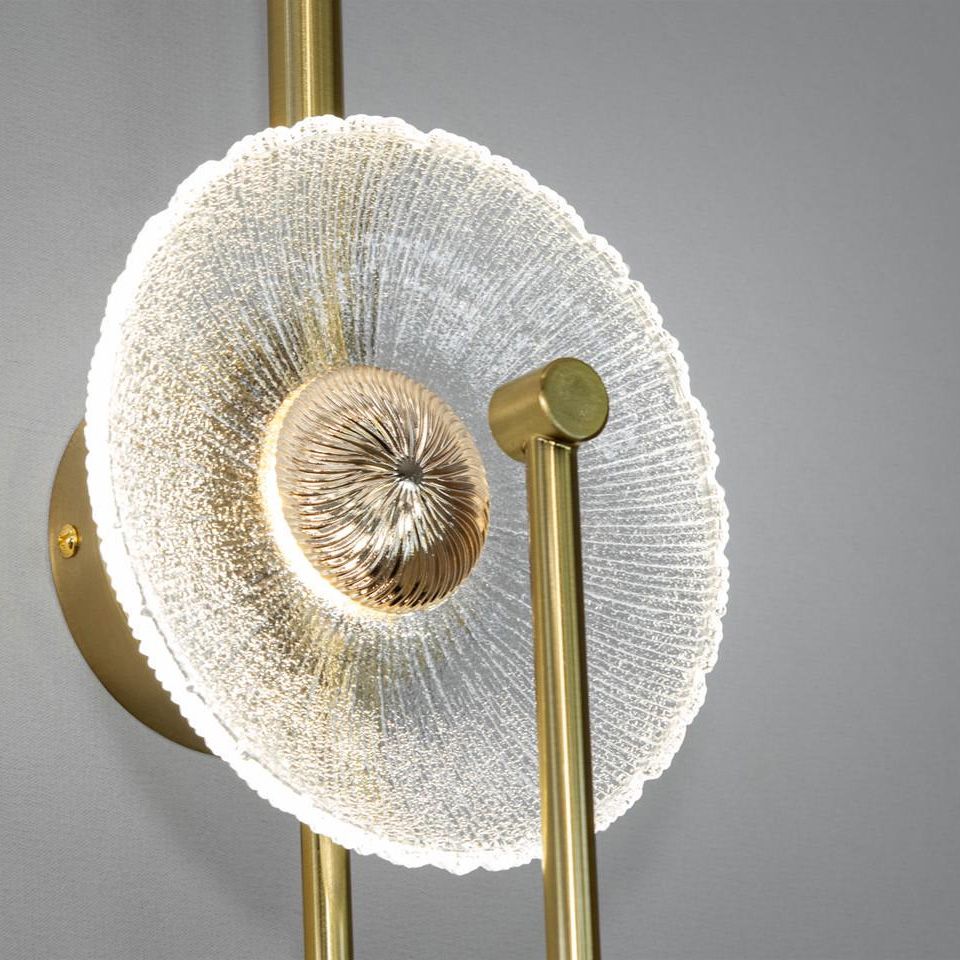 Toolight, LED nástenné svietidlo 53x18cm, 3W, 3000K, LHJ072-W, zlatá matná, OSW-50032