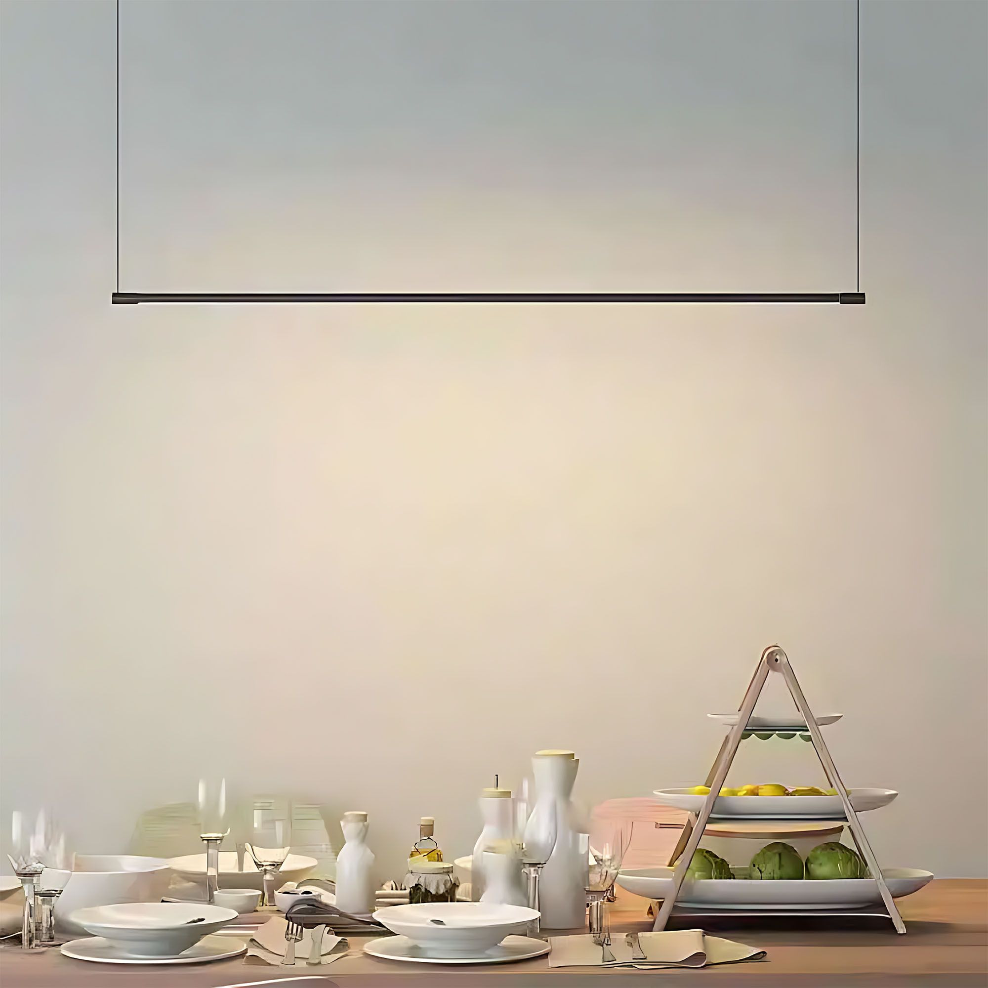 Toolight, LED závesné osvetlenie 120cm, 15W, 3000K, LHJ031-CP, čierna matná, OSW-50014