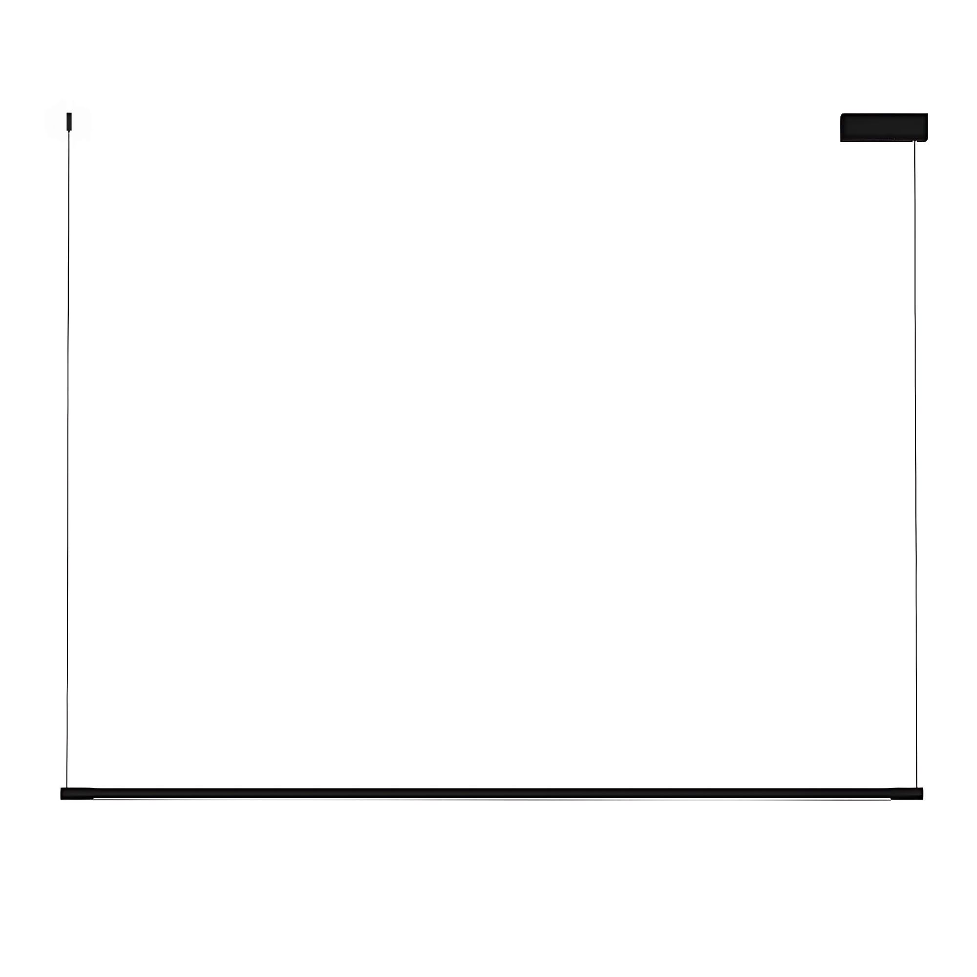 Toolight, LED závesné osvetlenie 150cm, 18W, 3000K, LHJ032-CP, čierna matná, OSW-50015