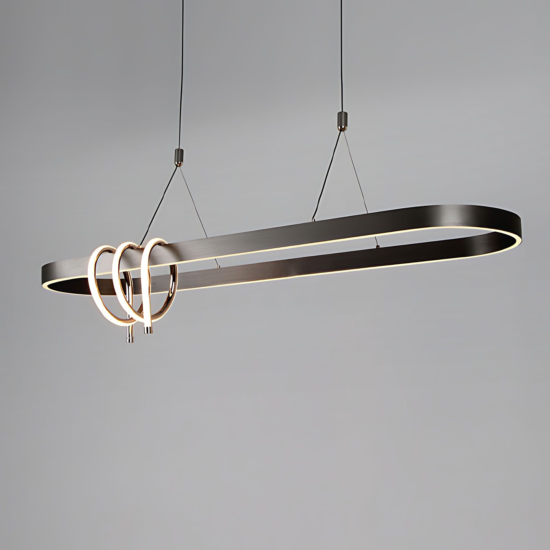 Toolight, LED stropné osvetlenie 120cm, 32W, 3000K, LHJ040-CP, čierna matná, OSW-50018