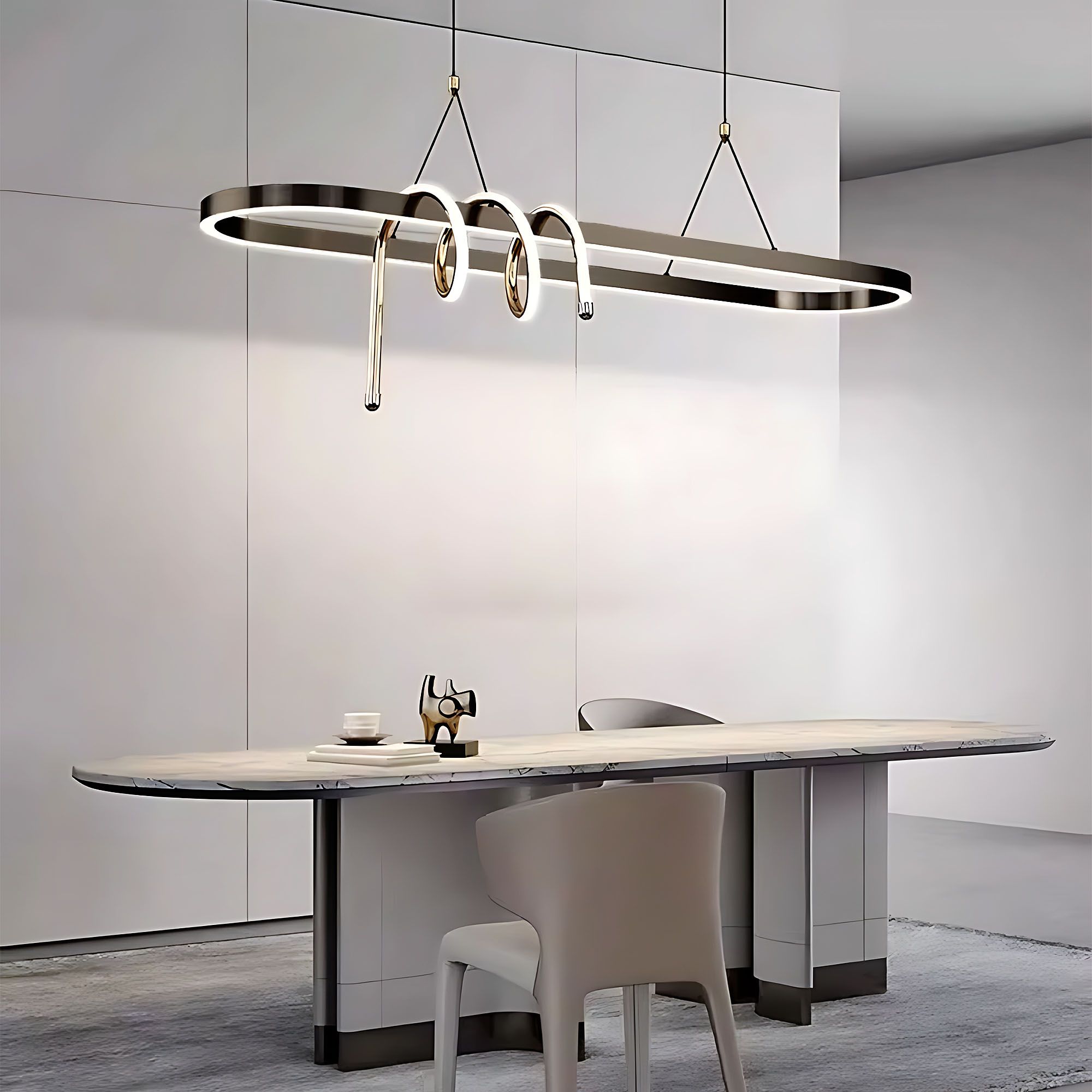 Toolight, LED stropné osvetlenie 120cm, 32W, 3000K, LHJ040-CP, čierna matná, OSW-50018