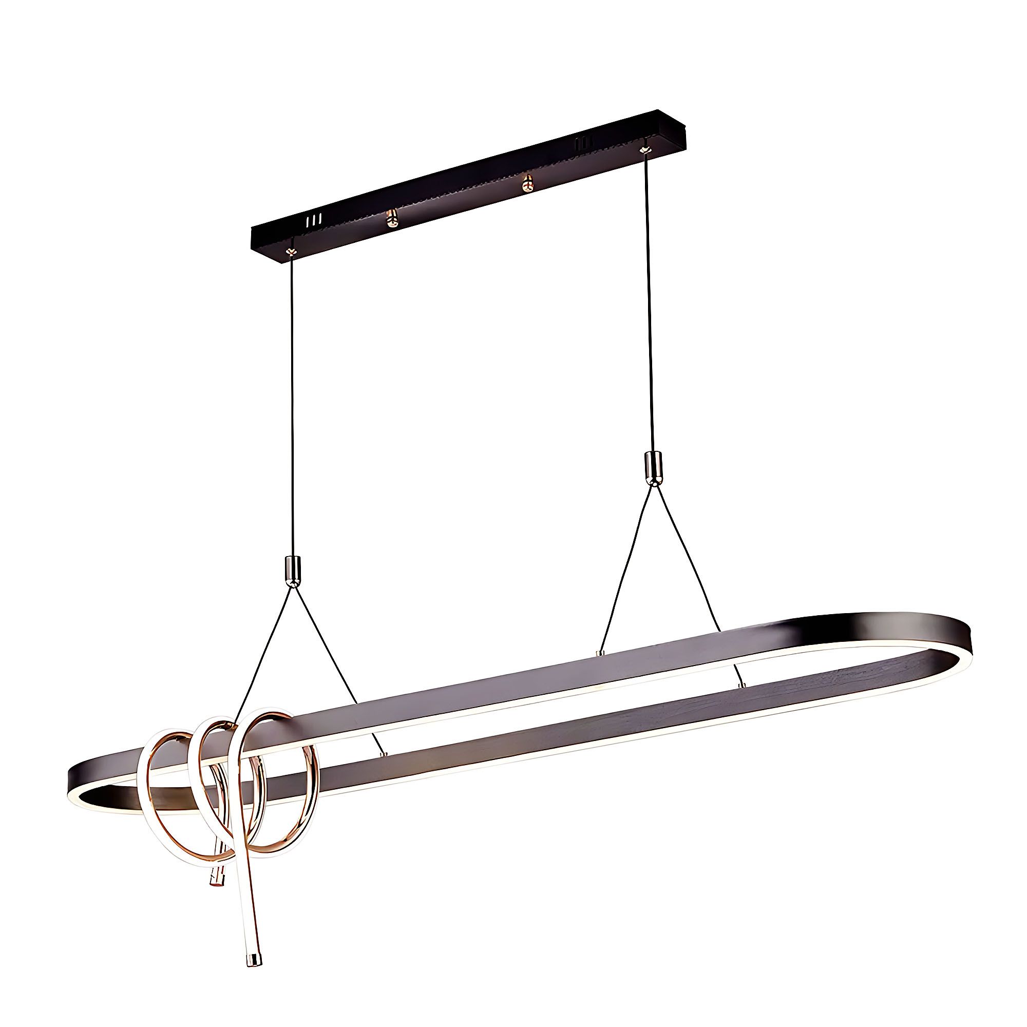 Toolight, LED stropné osvetlenie 120cm, 32W, 3000K, LHJ040-CP, čierna matná, OSW-50018