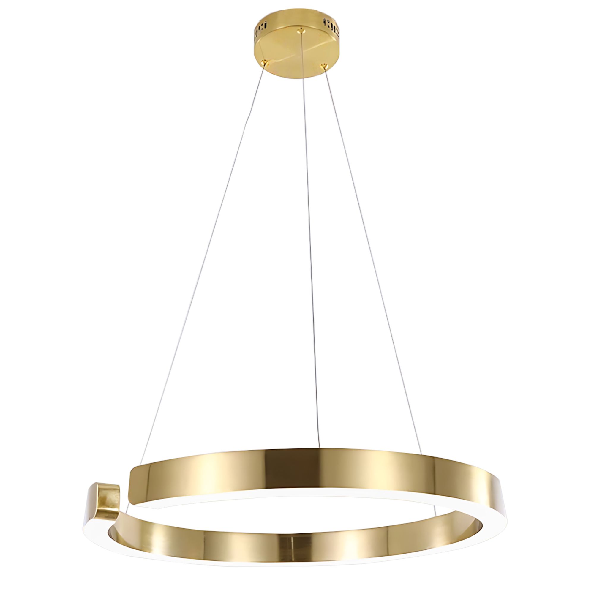 Toolight, LED stropné osvetlenie 60cm, 60W, 3000K, LHJ053-CP1 C, zlatá matná, OSW-50027