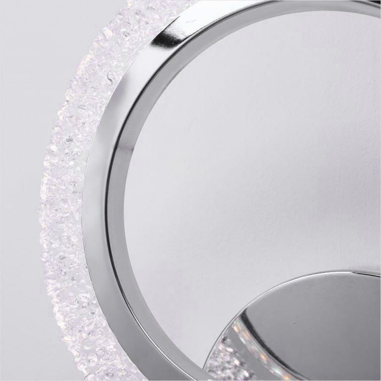 Toolight, LED nástenné svietidlo 22x19cm, 8W, 3000K, LHJ067-W, chrómová, OSW-60035