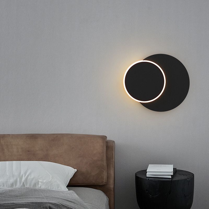 Toolight, nástenné LED svietidlo 20cm, 10W, 3000K, LHJ082-W, čierna, OSW-60040