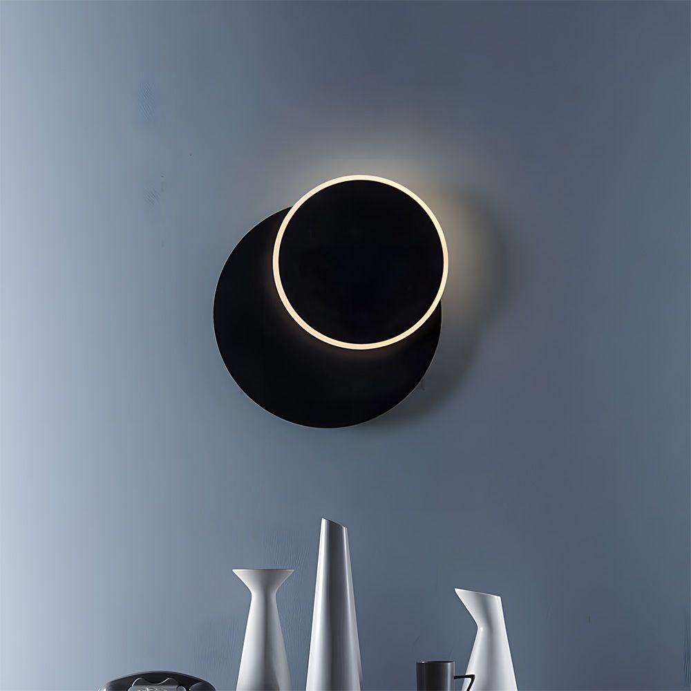 Toolight, nástenné LED svietidlo 20cm, 10W, 3000K, LHJ082-W, čierna, OSW-60040