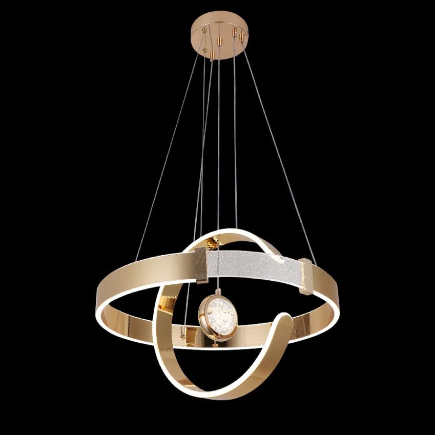 Toolight, LED stropné osvetlenie 64W, 3000W, LHJ060-CP, zlatá, OSW-50029