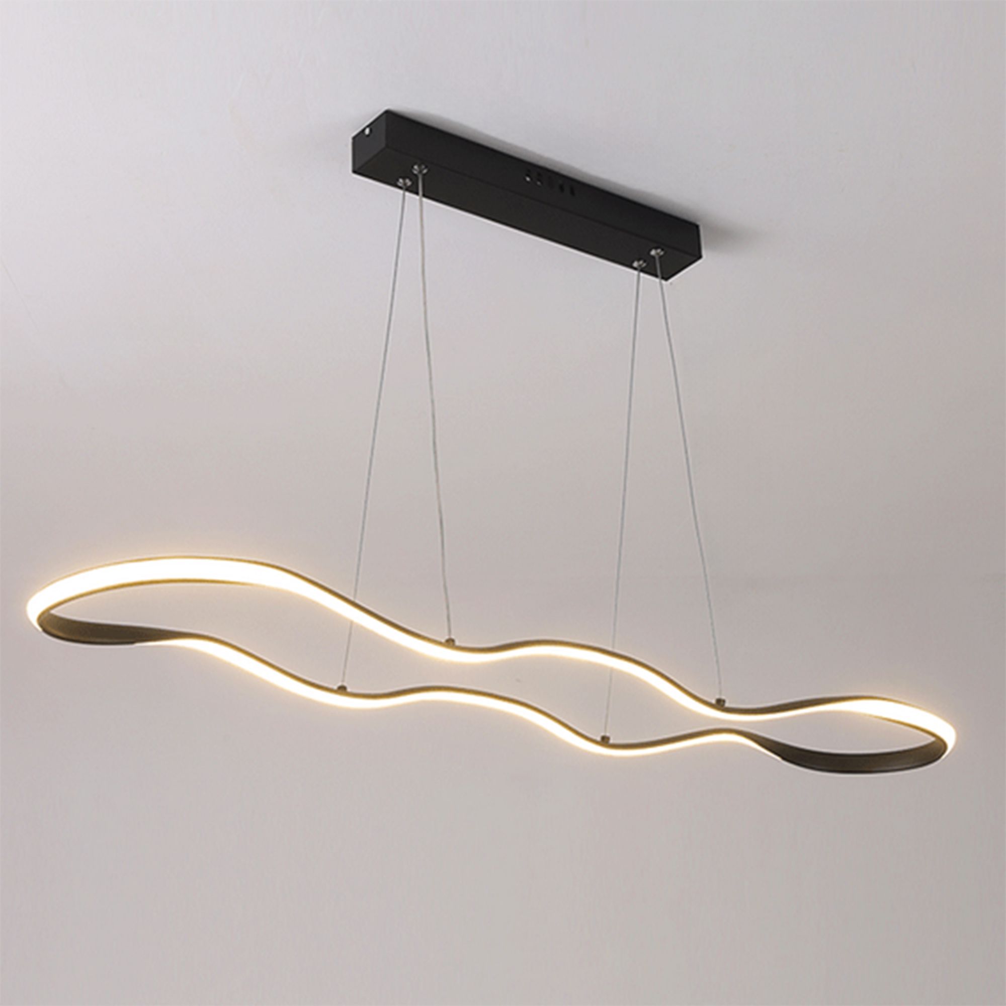 Toolight, závesné LED svietidlo 120cm, 24W, 3000K, LHJ026-CP, čierna, OSW-60017