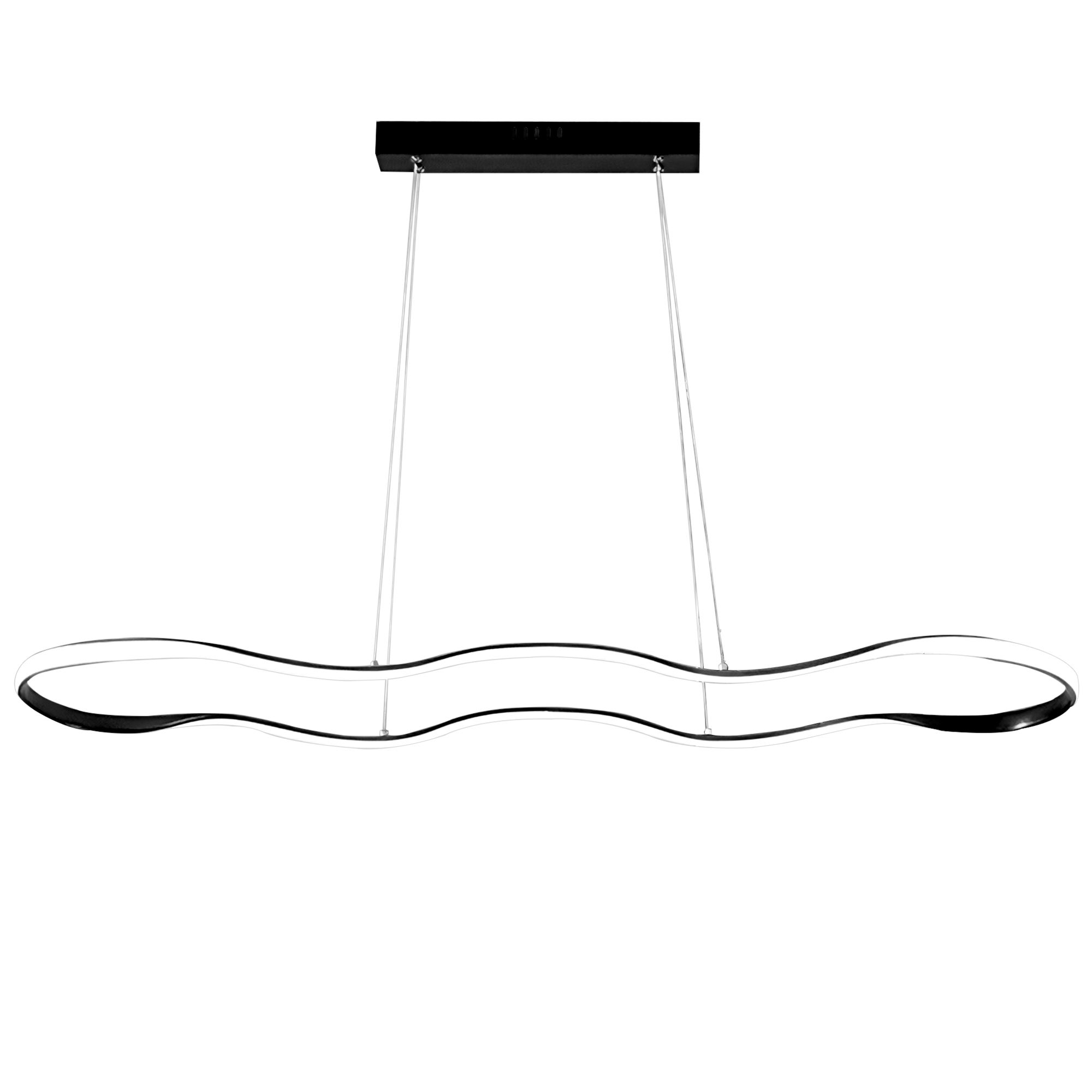 Toolight, závesné LED svietidlo 120cm, 24W, 3000K, LHJ026-CP, čierna, OSW-60017