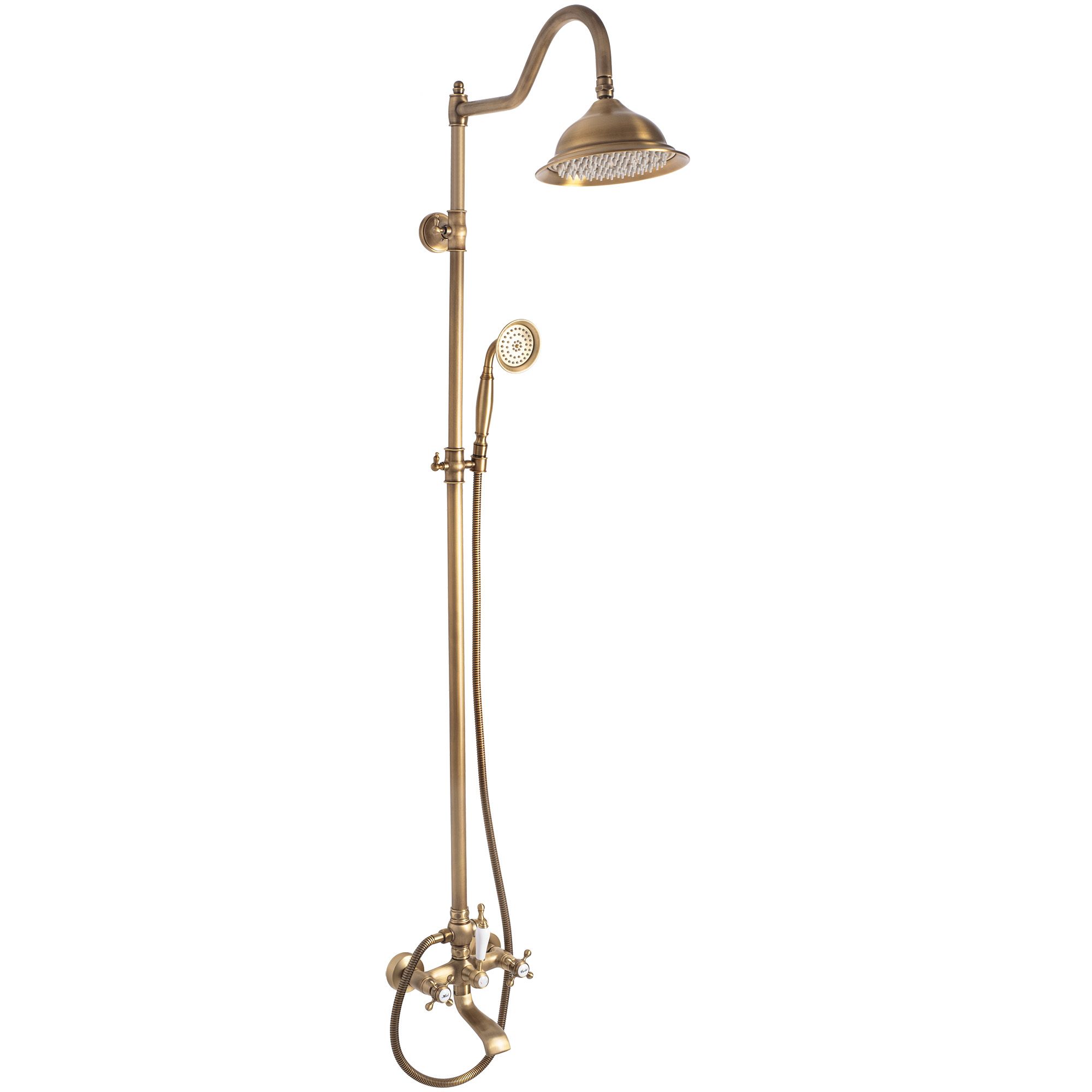 Rea Bergamo, sprchový set v retro štýle, antická bronz, REA-P5002