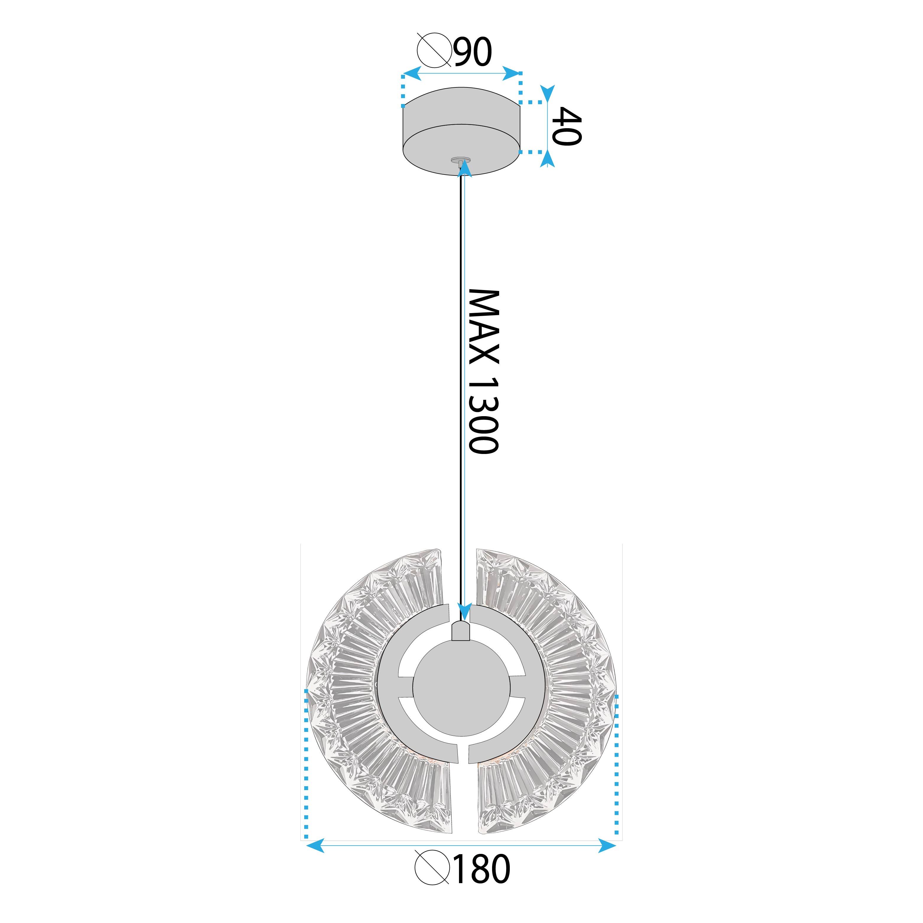 Toolight, LED stropné svietidlo, 6W, 3000K, LHJ108-2CP, ružové zlato, OSW-60049