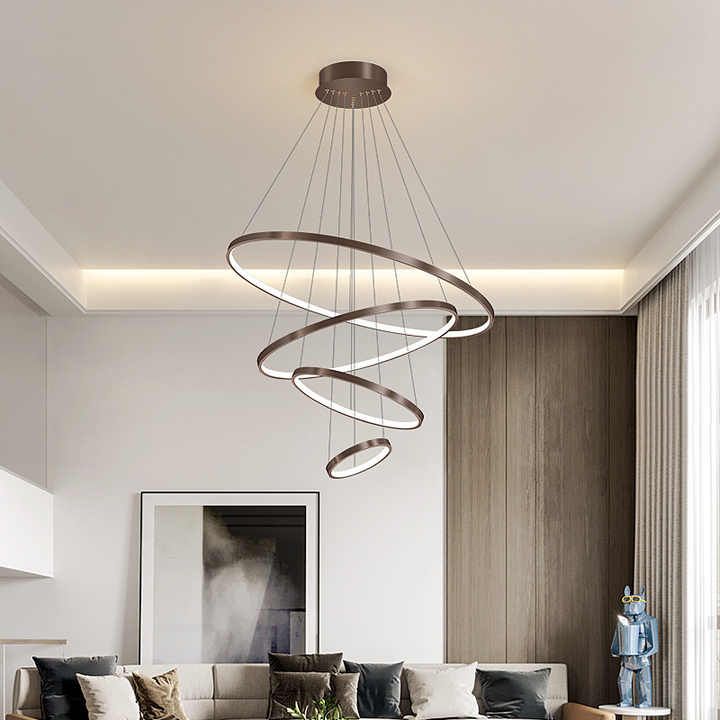 Toolight, LED stropné svietidlo 20/40/60/80 cm, 82W, 3000K, LHJ014-CP4, čierna, OSW-50005