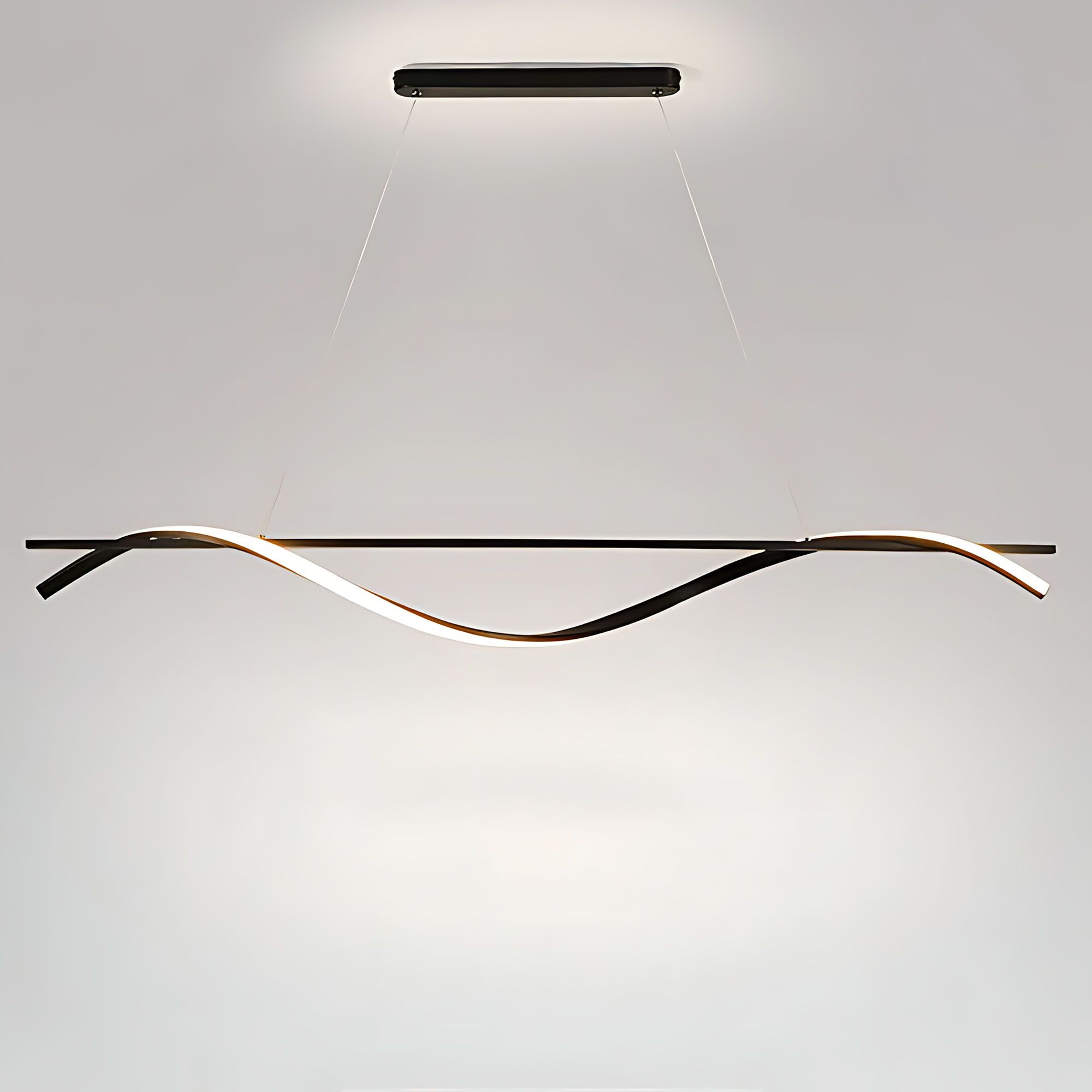 Toolight, LED závesná lampa 120cm, 27W, 3000K, LHJ019-CP, čierna, OSW-50004
