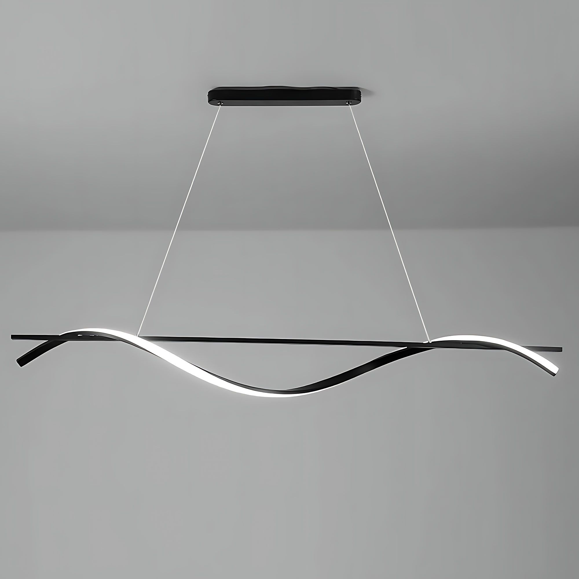 Toolight, LED závesná lampa 120cm, 27W, 3000K, LHJ019-CP, čierna, OSW-50004
