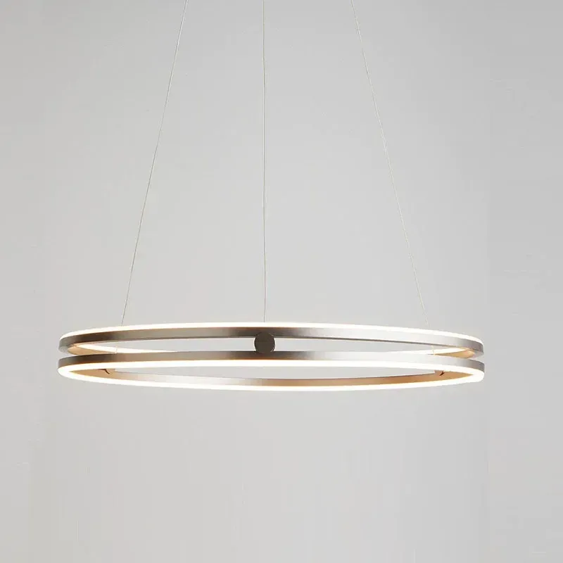 Toolight, LED závesné svietidlo 60cm, 76W, 3000K, LHJ015-CP, zlatá, OSW-60009