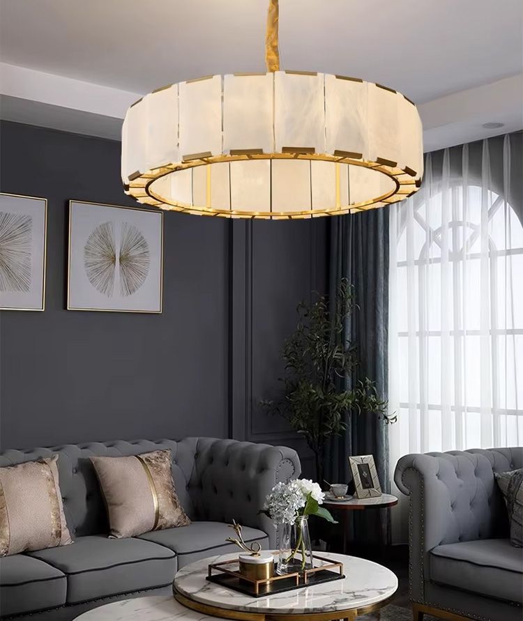 Toolight, stropné svietidlo 60cm 6xE14, APP1797-8CP, zlatá matná, OSW-04569