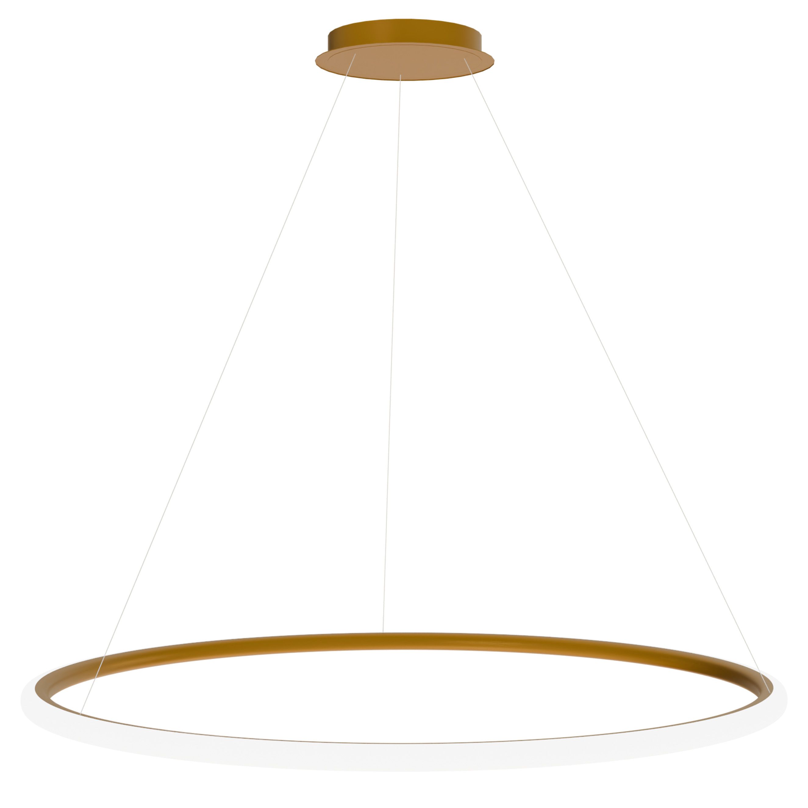 Toolight, LED stropné osvetlenie 60cm, 37W, 3000K, LHJ005-CP, zlatá matná, OSW-60002