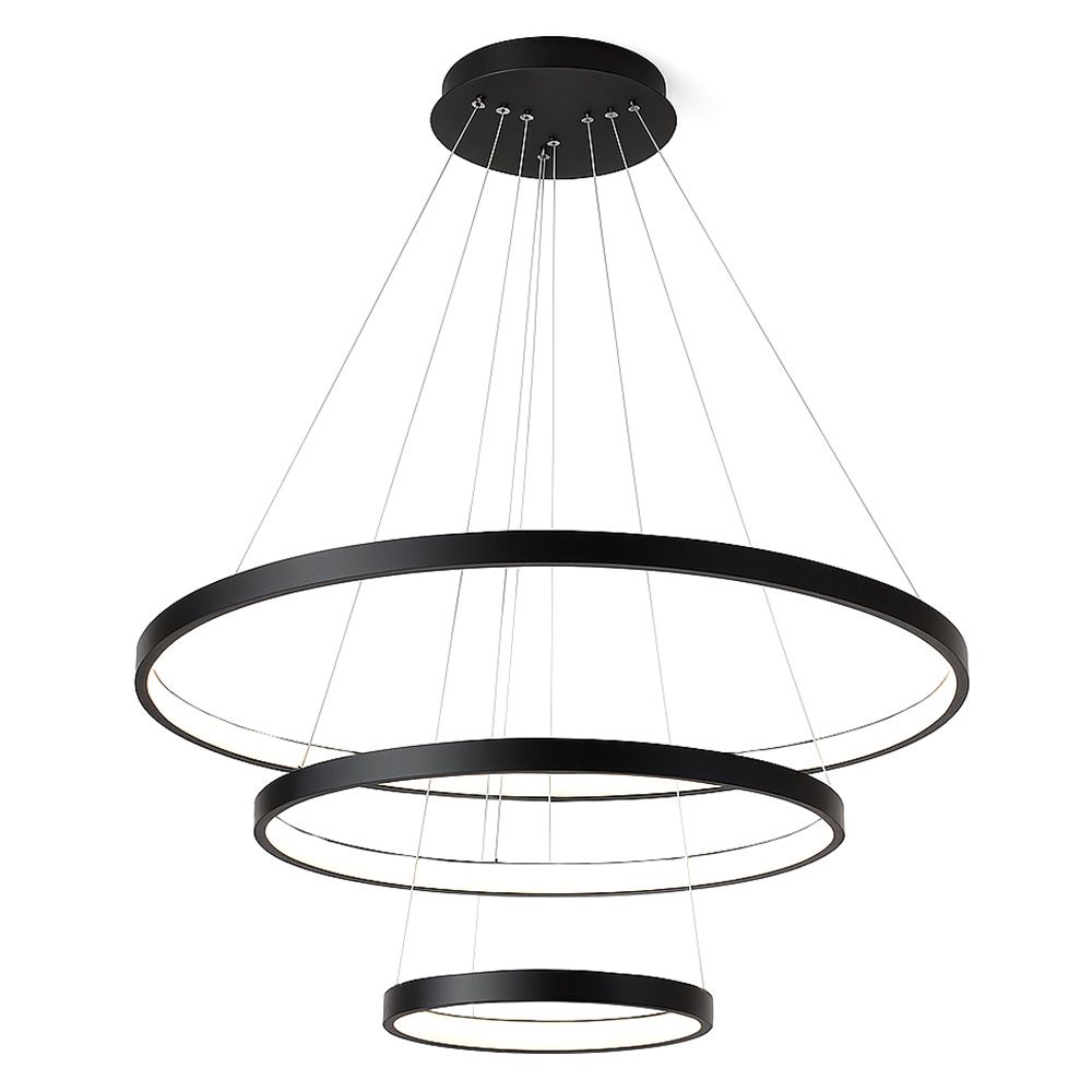 Toolight, LED stropné osvetlenie 61cm, 80W, 3000K, LHJ013-CP3, čierna, OSW-60007