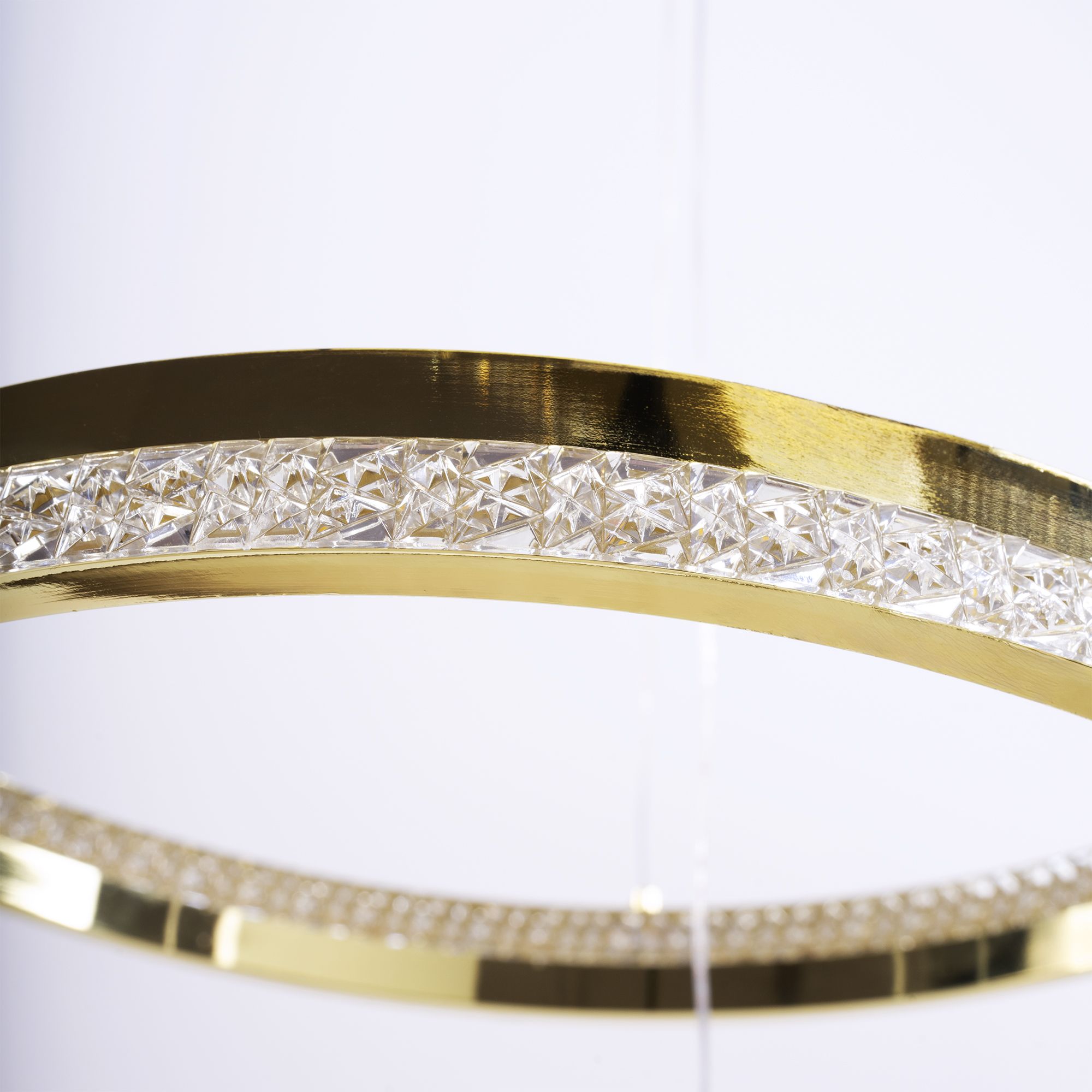 Toolight, LED stropné svietidlo 60cm, 75W, 3000K, LHJ043-CP2, zlatá, OSW-50020
