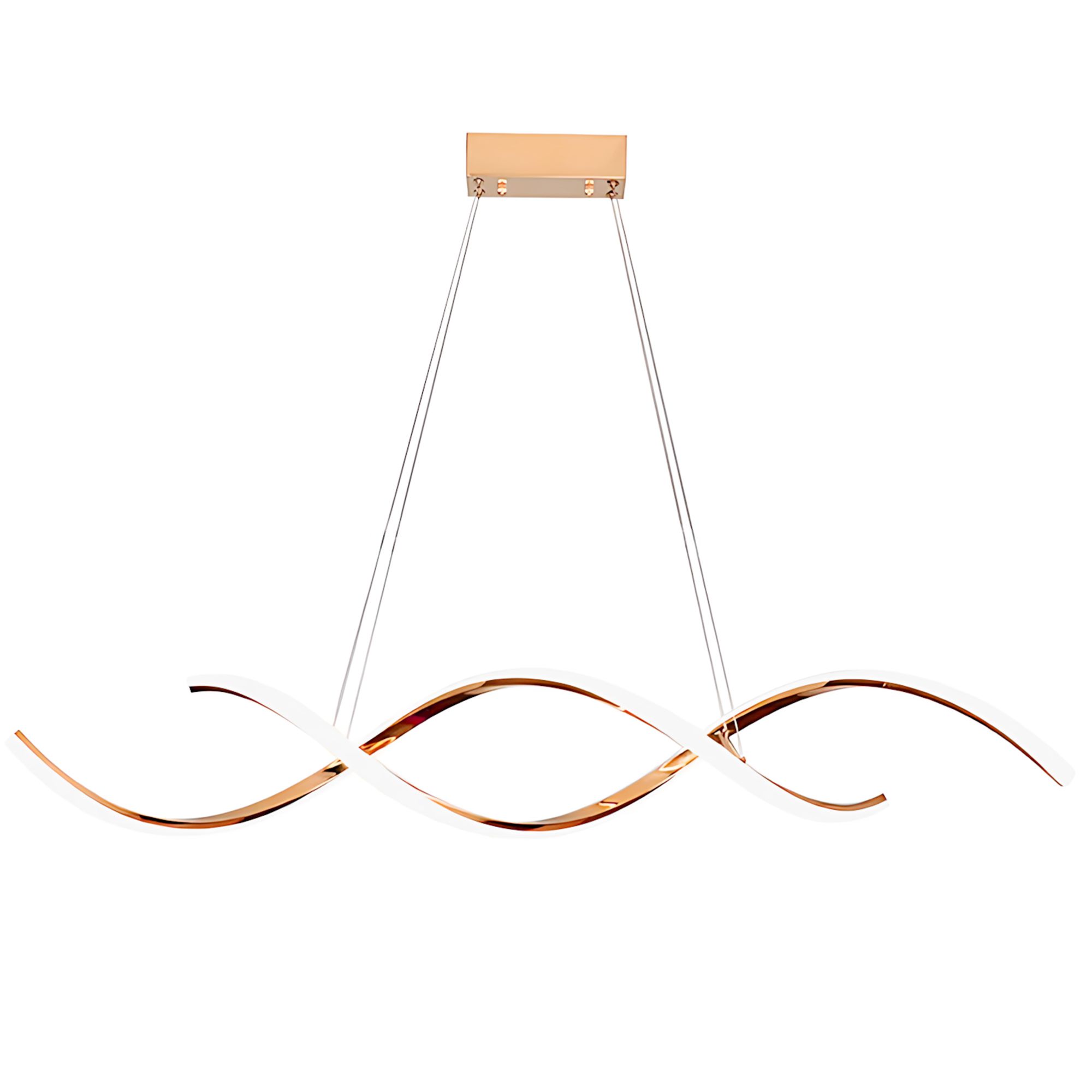 Toolight, LED stropné osvetlenie 110cm, 46W, 3000K, LHJ021-CP, ružové zlato, OSW-50009