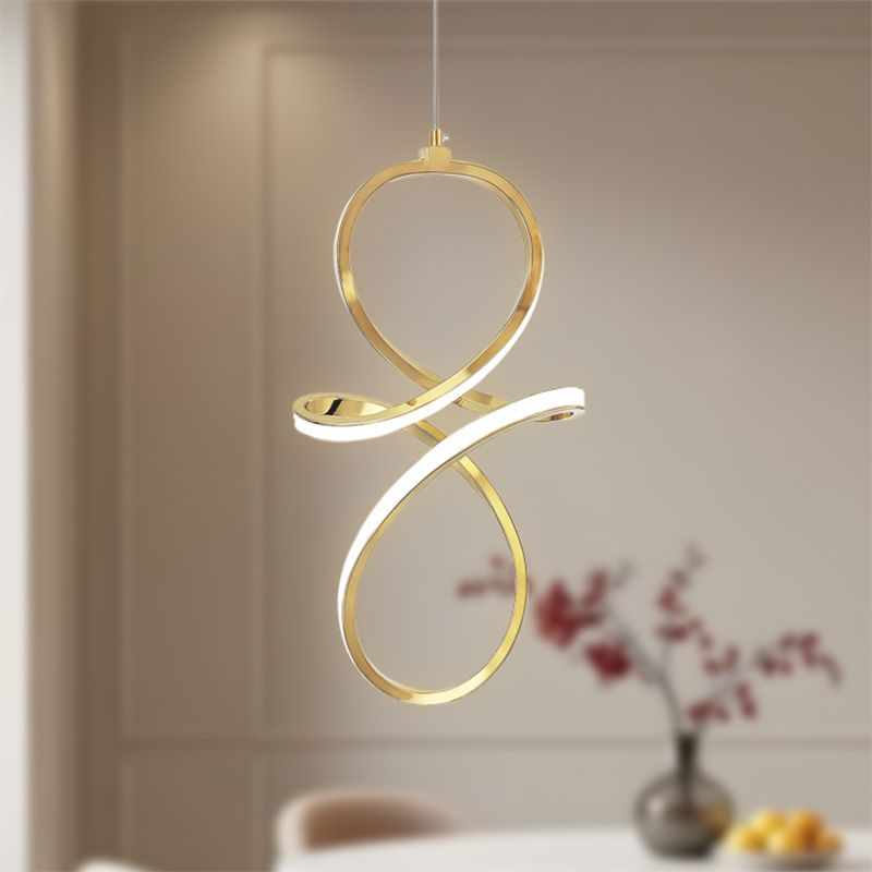 Toolight, LED závesné svietidlo, 17W, 3000K, LHJ091-1CP, zlatá, OSW-50040